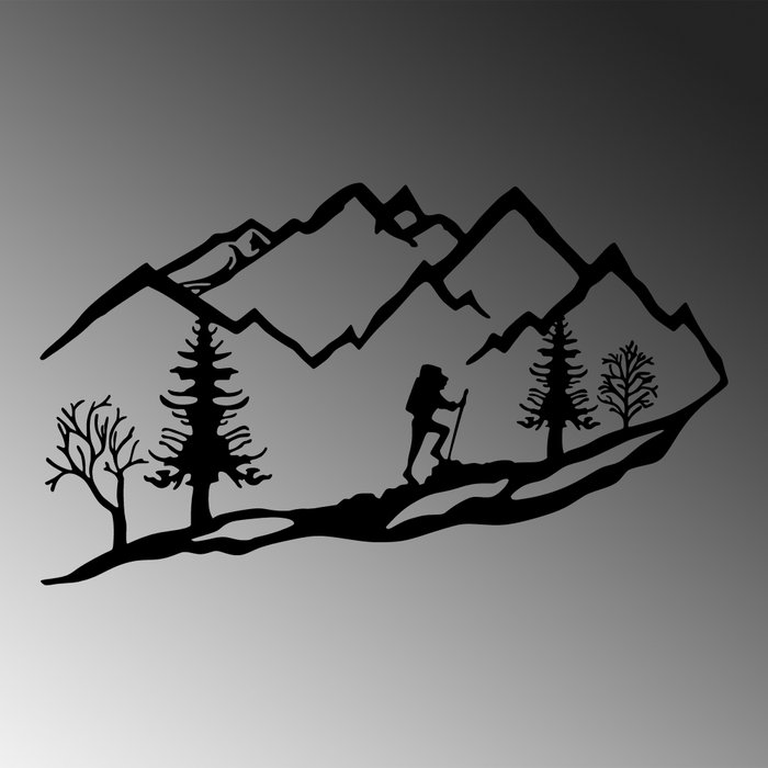 Wallity Mountain Climbing Escultura de pared